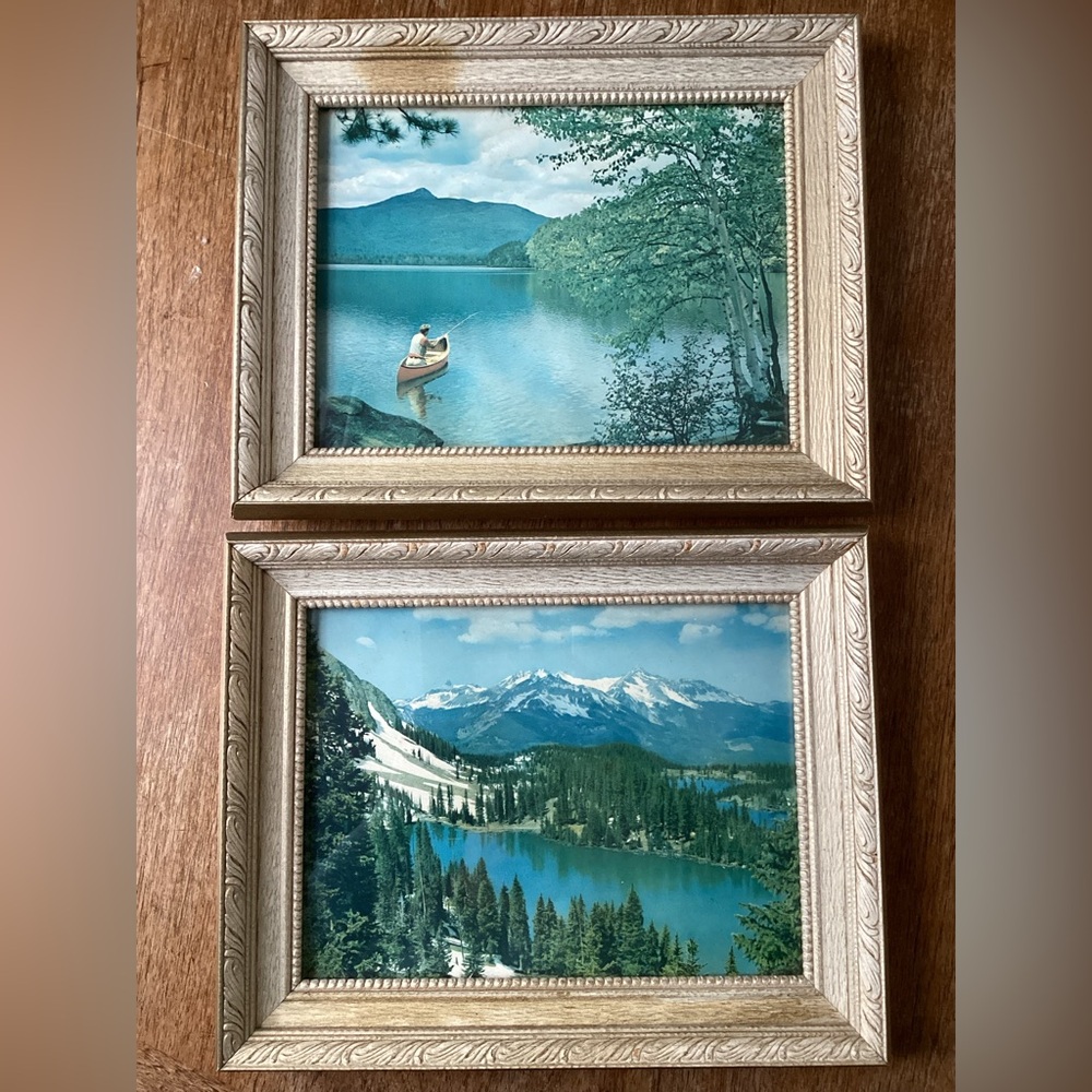 1950s Vintage Framed Scenic Prints Canada